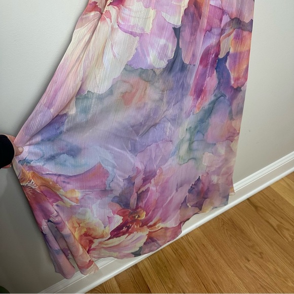 Eliza J Floral Maxi Dress - Purple and Pink - Picture 5 of 8